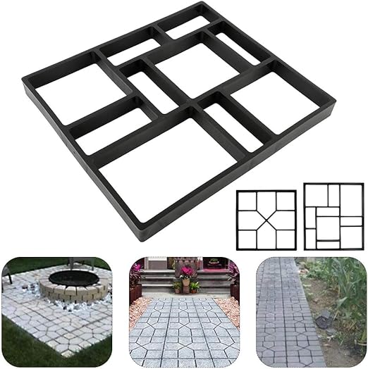 Amazon Culturaltu 舗装金型 ガーデン用 コンクリート 金型 ガーデニング モールド 型枠 Diyパスメーカー Diyモールド Diy ガーデニング セメント 床 庭レンガ 石畳 遊歩道 装飾 鋳型 成形 40 40 4cm F 45cm 40cm 4cm ガーデン用ジョイントマット タイル