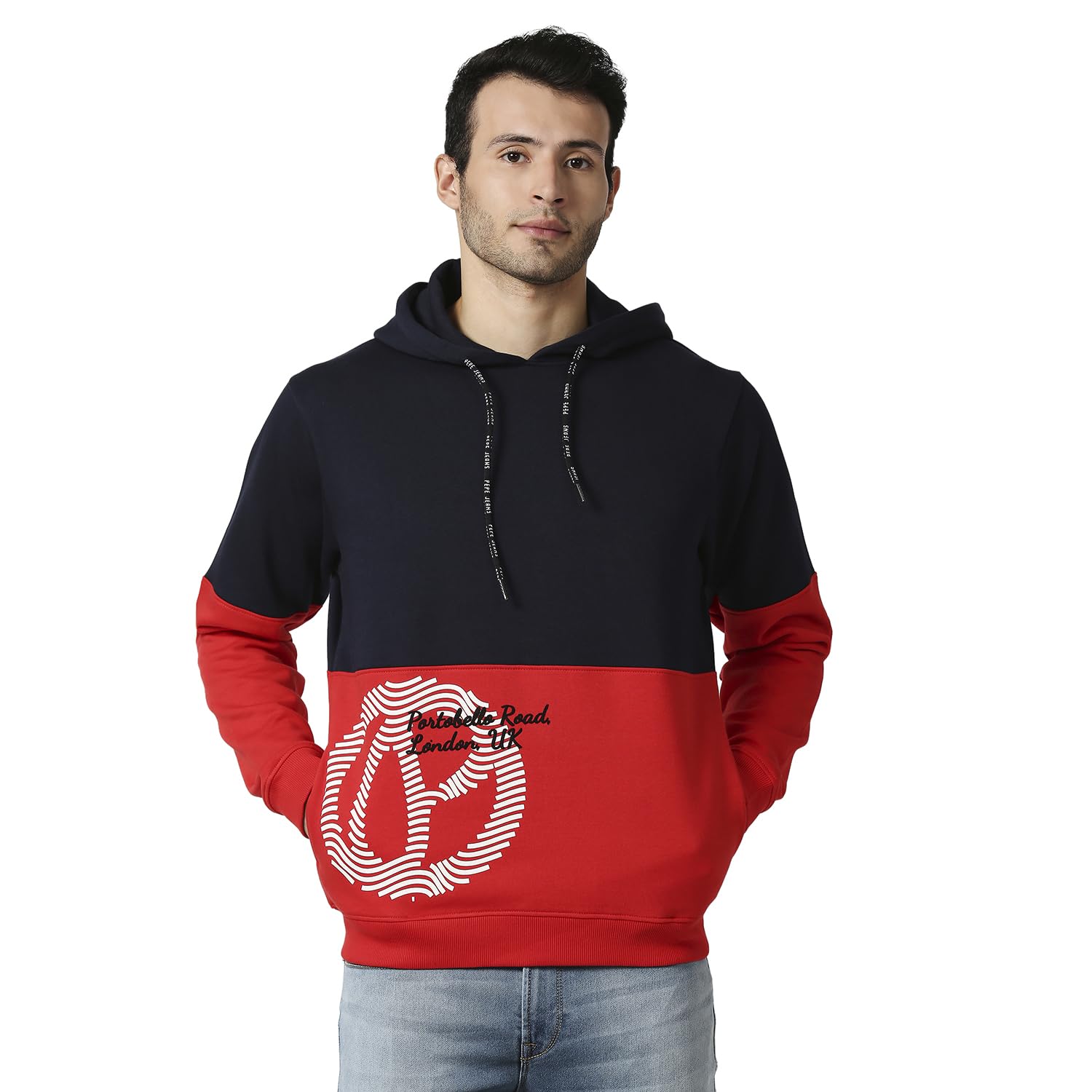 pepe jeans Men's Cotton Blend Hooded Neck Sweatshirt-picture-28