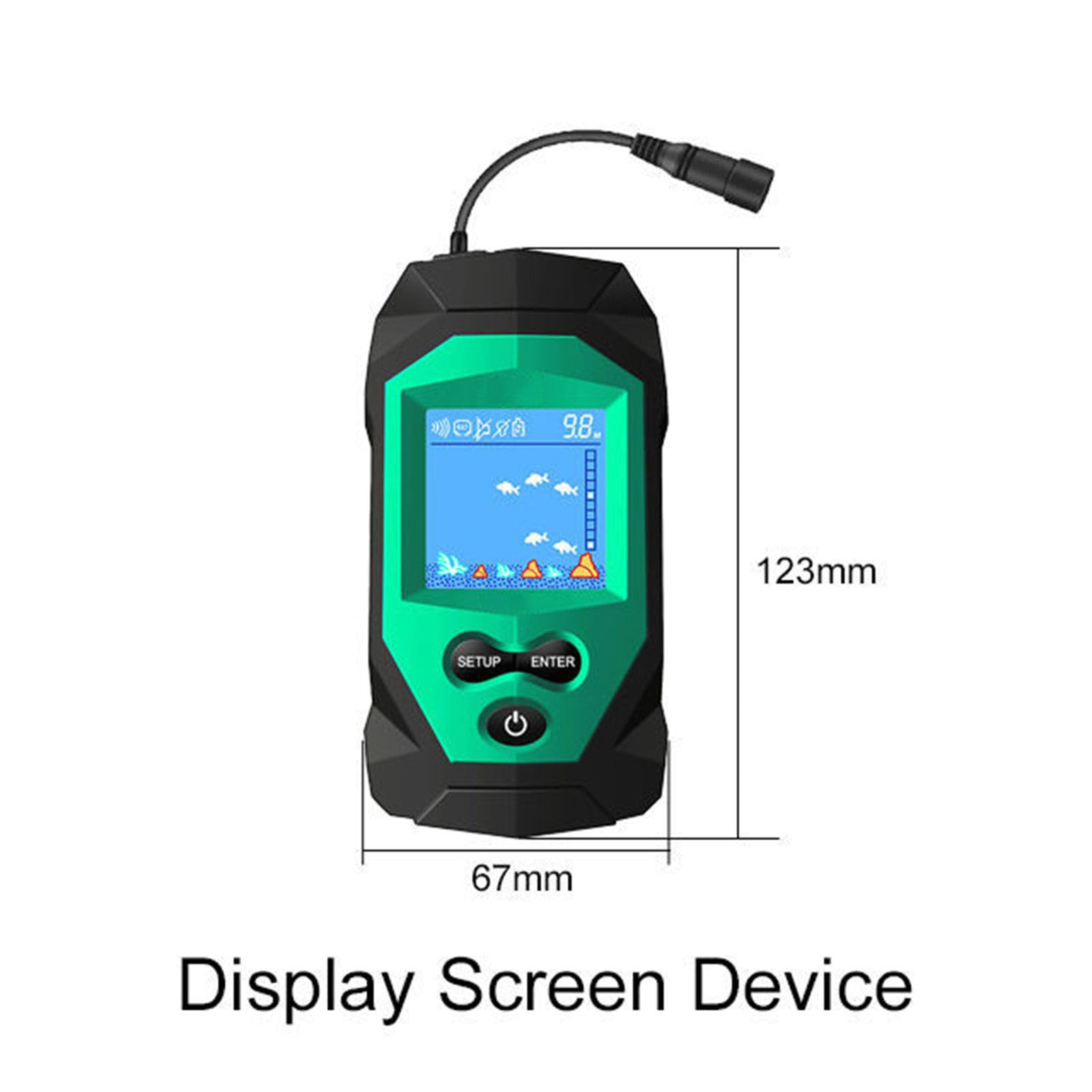 Ecoscandaglio portatile, ecoscandaglio portatile con cavo, display LCD per kayak, pesca sul ghiaccio, ecoscandaglio, ecoscandaglio