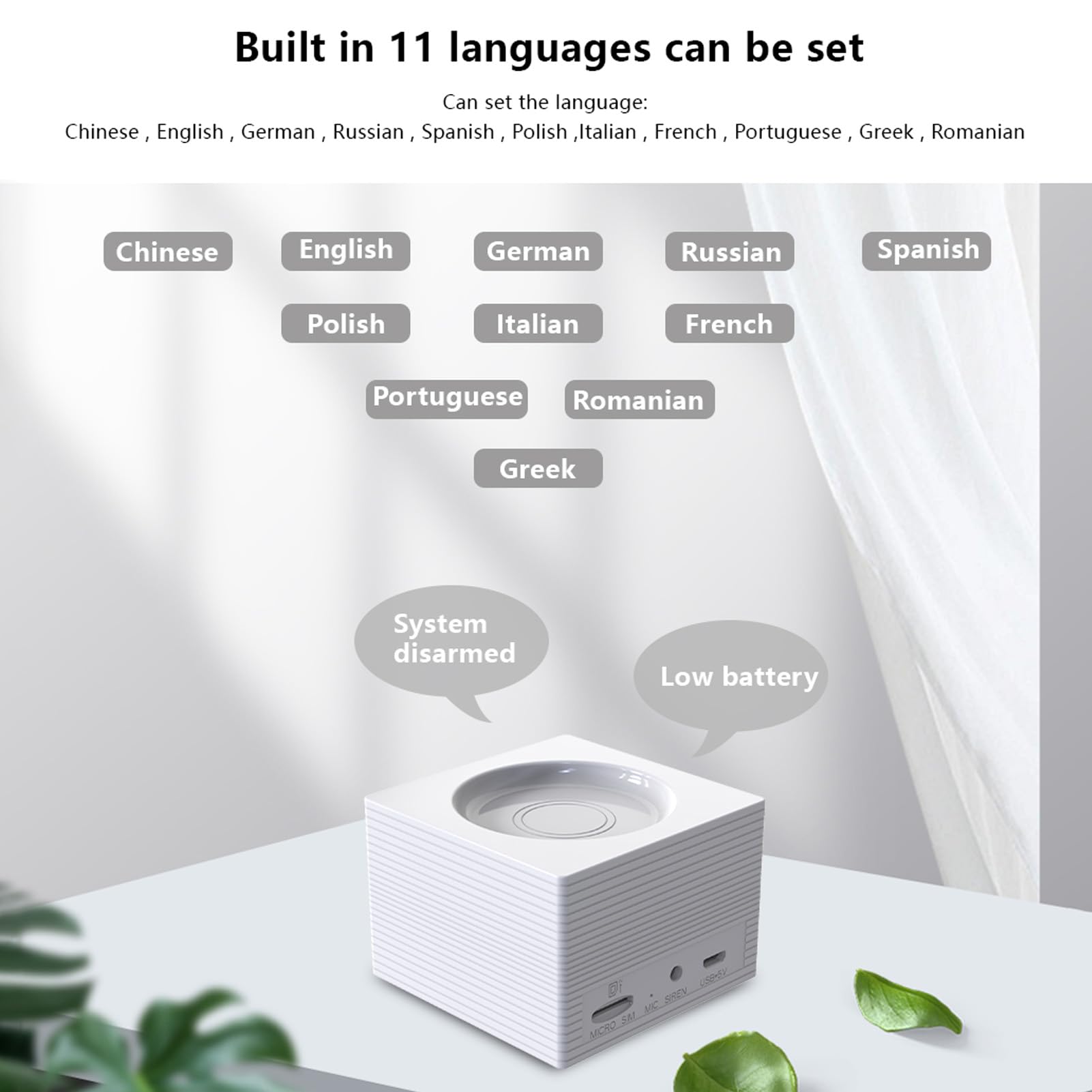 di Allarme Wireless per Casa Intelligente Kit di Sicurezza Completo con Telecomando per la Sicurezza Dell'appartamento