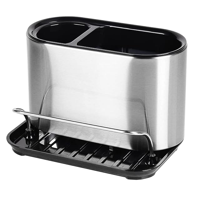 Sink Sponge Holder Stainless Steel Sink Caddy for Holding Cleaning Brush for Household use Dish Brush Holder Drains