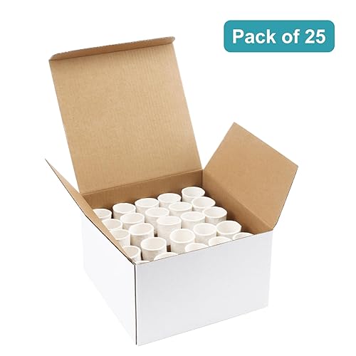 Miniatura 3 de stonylab Dedal de extracción de celulosa, 1.614 in de diámetro exterior con 4.724 in de longitud y 0.098 in de grosor para aparatos de extracción