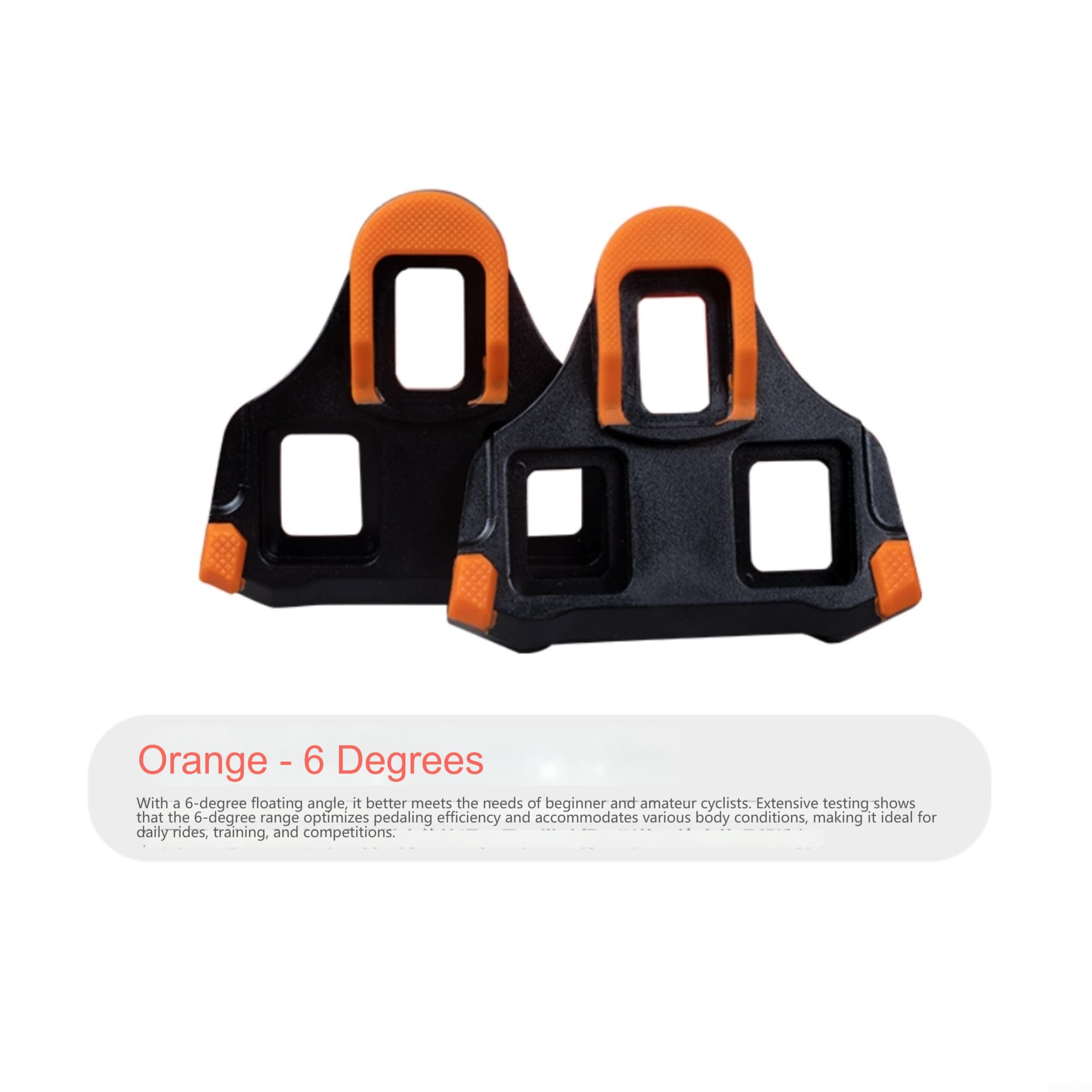 Tacchette compatibili con SPD 0 2 6 Gradi Mountain Biking - Clip per Pedali in Nylon Resistenti off Road