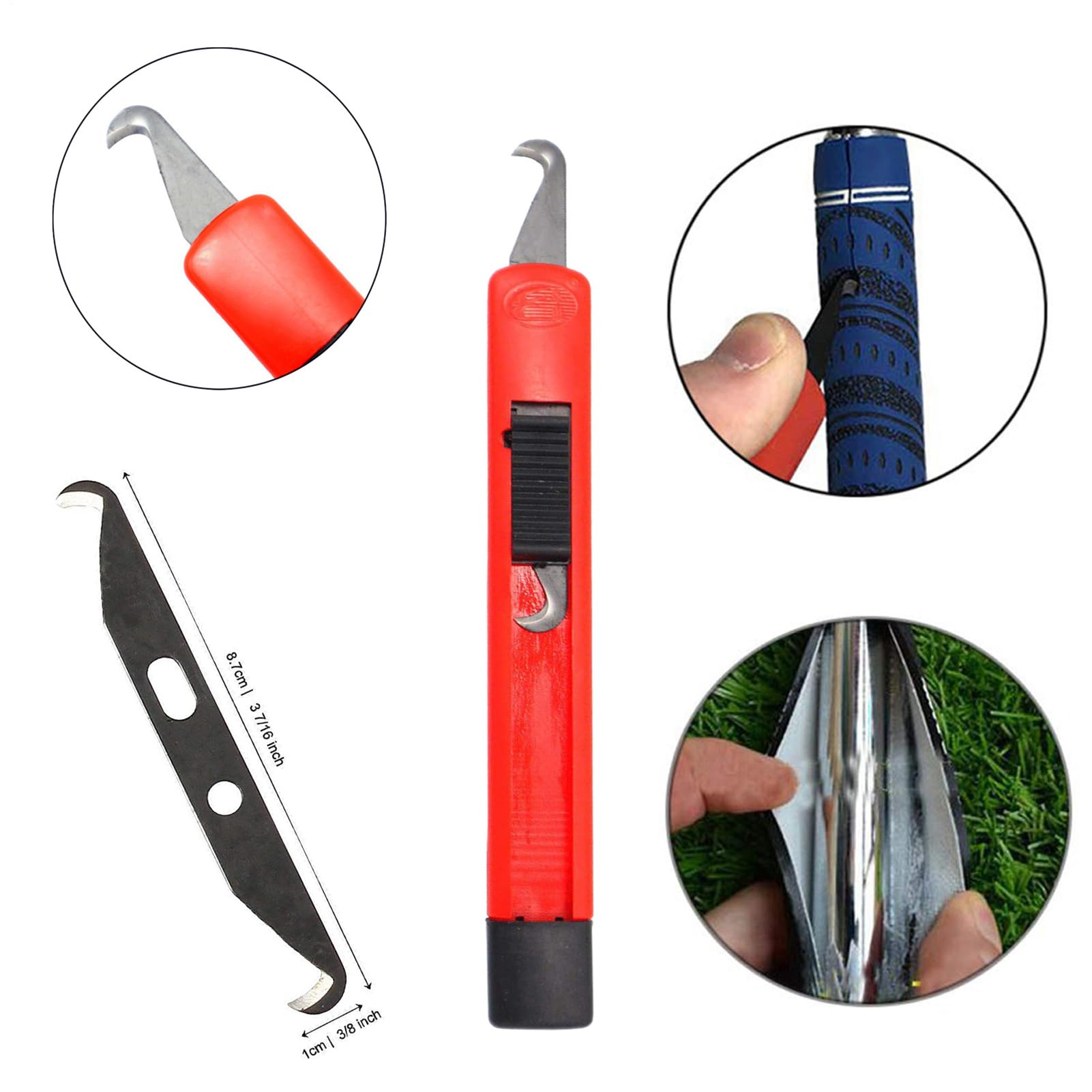 Juego de cambio de mango de golf, juego de herramientas de extracción de mango de golf de 4 piezas, herramientas de cambio para vástagos de carbono estándar