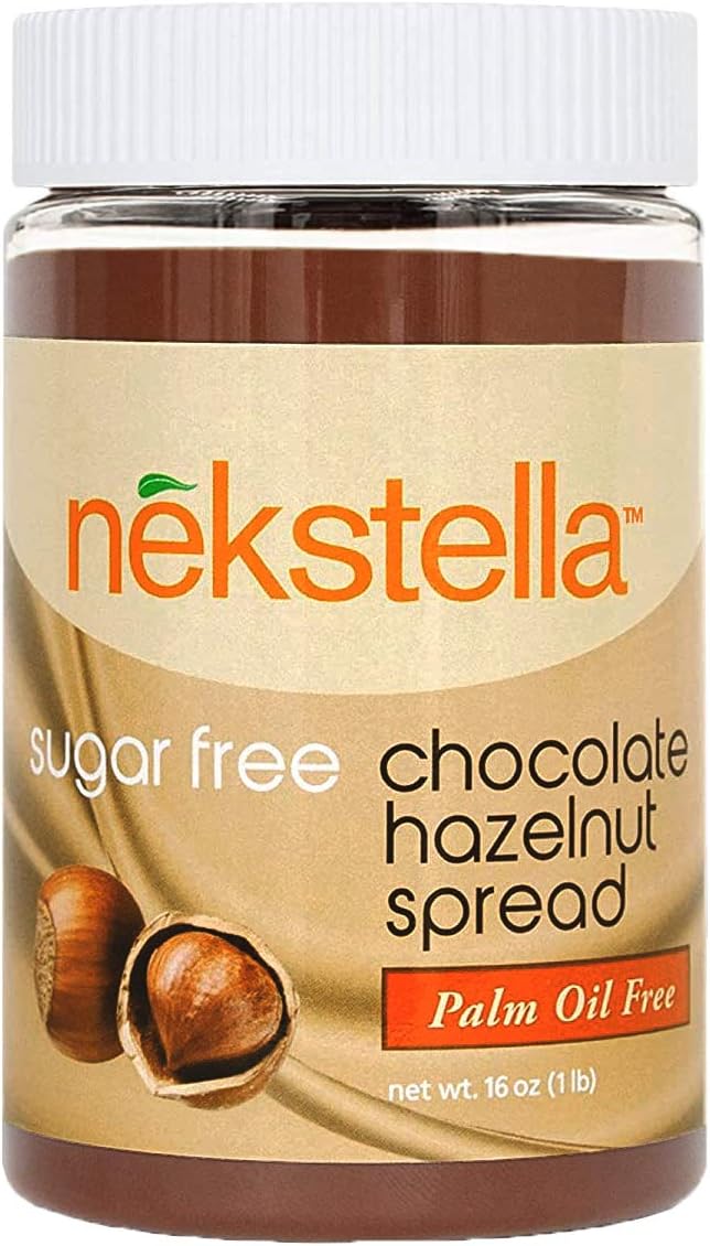 Nekstella Classic - Sugar Free Low Carb Natural Chocolate Hazelnut Spread - Palm Oil Free 16 oz jar