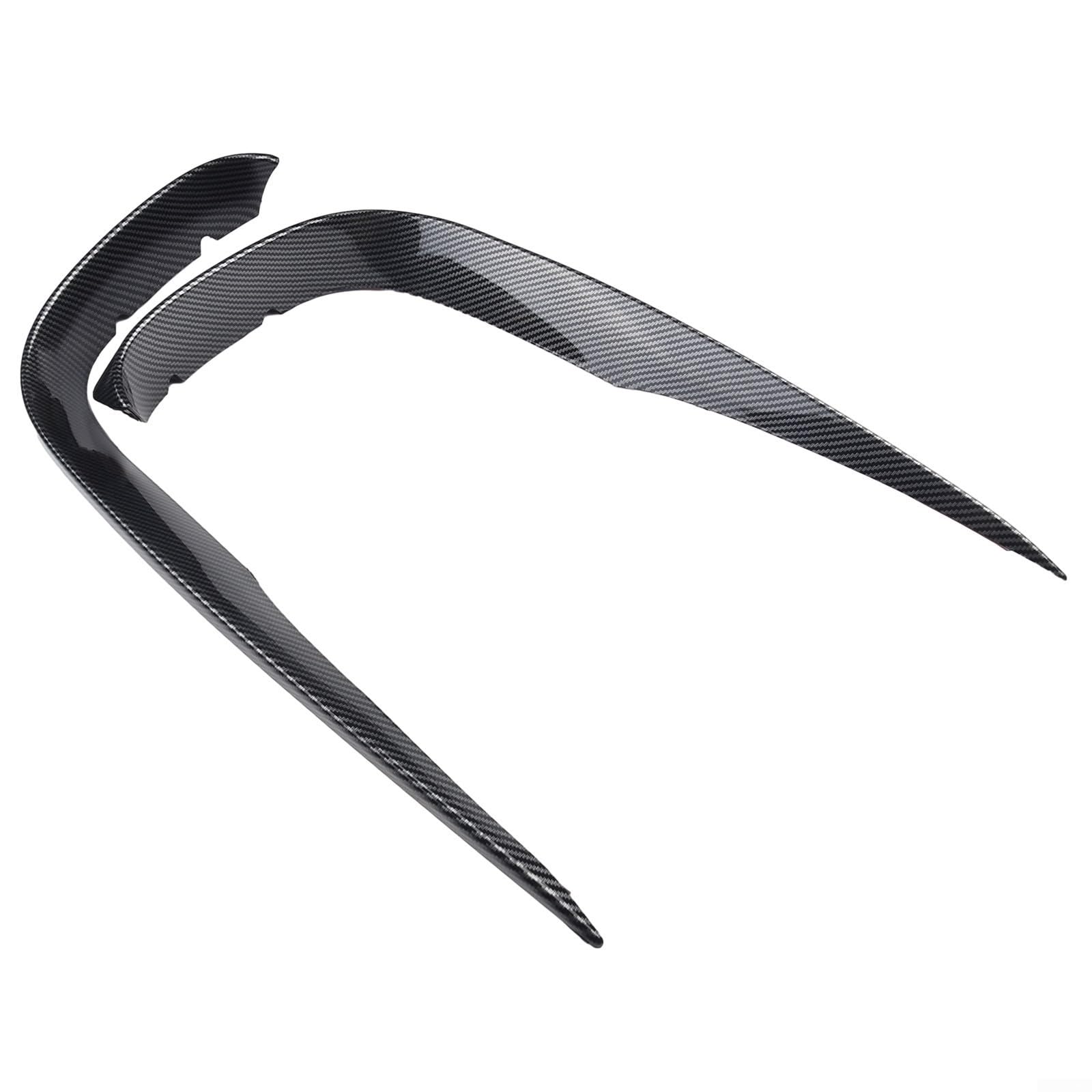 Frontstoßfänger Lippe Splitter für Mercedes E-Klasse W213 2016-2020(Carbon Look Set) | Passgenau für W213/S213, 2016-2020, für amg Line, 4-Türer, einfache Montage, kein Bohren nötig