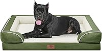 Vista 110 de Comfort Expression - Cama ortopédica para perros extragrandes, 42 x 30 pulgadas, cama impermeable y de apoyo de espuma con cojines removibles, sofá