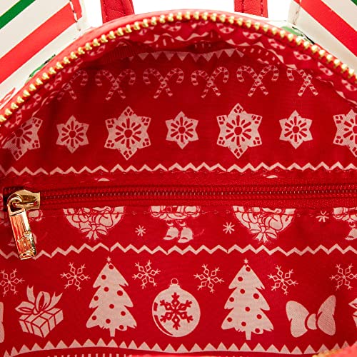 Loungefly Minnie Mouse Christmas Holiday Themed Womens Double Strap Shoulder Bag Purse3