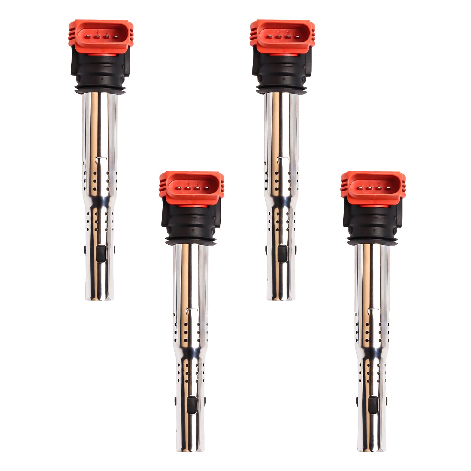 Photo 1 of Ignition Coil Pack Compatible with Audi A4 A6 Q7 Q5 S5 S4 Volkswagen VW 2007 2008 2009 2010 2011 2012 2013 2014 2015 2016 3.0 3.2 4.2L Coil Packs Replaces UF529, Set of 4
