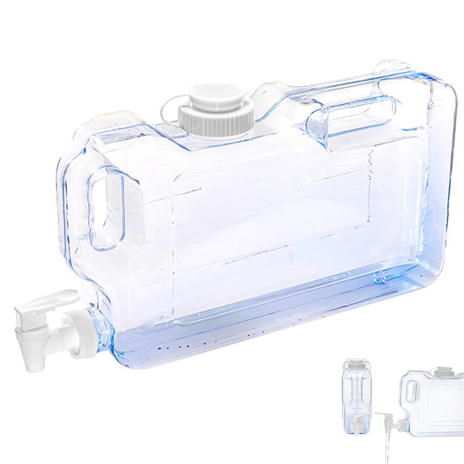 4L Water Dispenser with Tap, Fridge Water Dispenser, Water Container with Tap for Home, Camping, Caravan, Leak-Proof Spout, Wide Mouth Easy Clean (1PC)