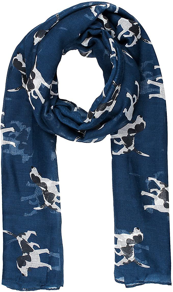 World of Shawls Pug Dog, Dachshund Dogs, Spaniel Dog, Jack Russell Print Scarf - Image 2
