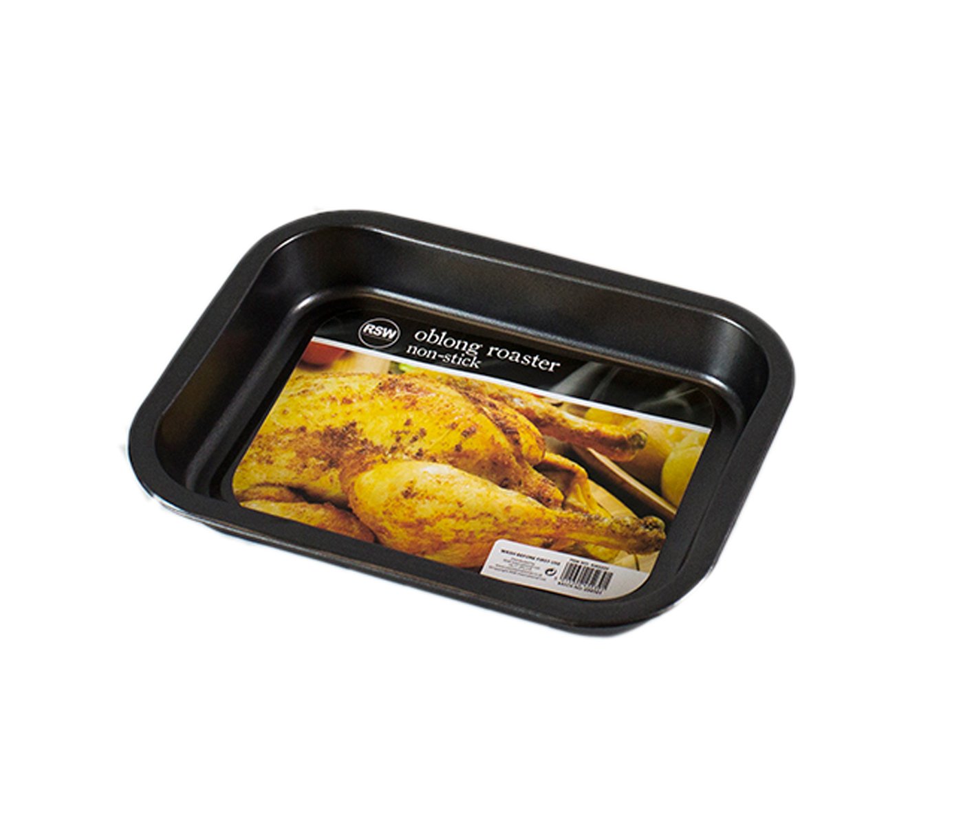 Non-Stick Oblong Roaster for Oven Cooking & Food Preparation 25x19.5cm
