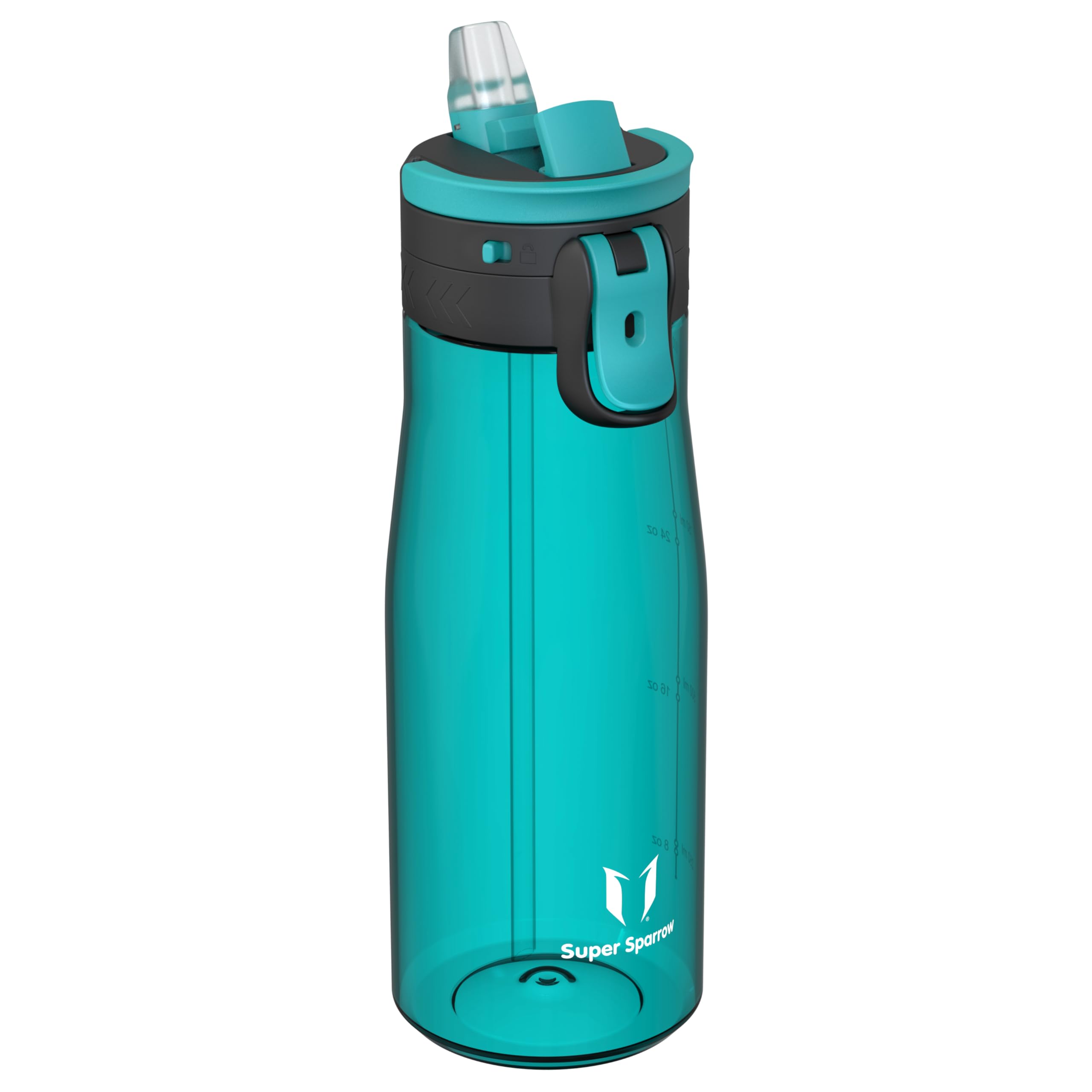 Sparrow Borraccia - 500ml, 750ml, 1L - TouchFlow Bottiglia Senza BPA - Senza Perdite Borraccia Cannuccia - Borracce Sportiva Flusso Rapido Con Un Clic per Scuola, All'aperto