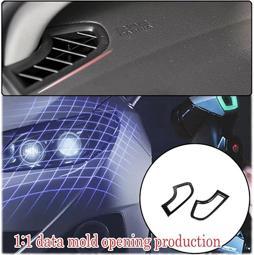 Miniatura 5 de Marco decorativo de panel de aire acondicionado lateral para consola central, 2 unidades, para Acura TLX 2015-2020, accesorios interiores de ABS