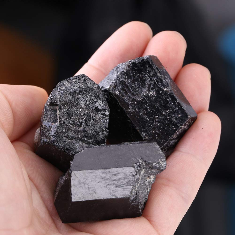 1 Pz Quarzo Naturale, Turmalina Negra Turmalina Negra Piedra Cristallo Naturale Tormalina Roccia Grezza Pietra Curativa Minerale