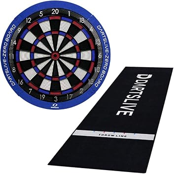 DARTSLIVE-Zero Board & DARTSLIVE Home Throw Mat, Dart Board