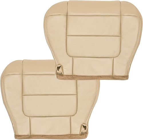 Miniatura 8 de NLQR Fundas de asiento de cuero de microfibra de repuesto para el lado del conductor y del pasajero, compatibles con Ford F150 Lariat 2001 2002 2003