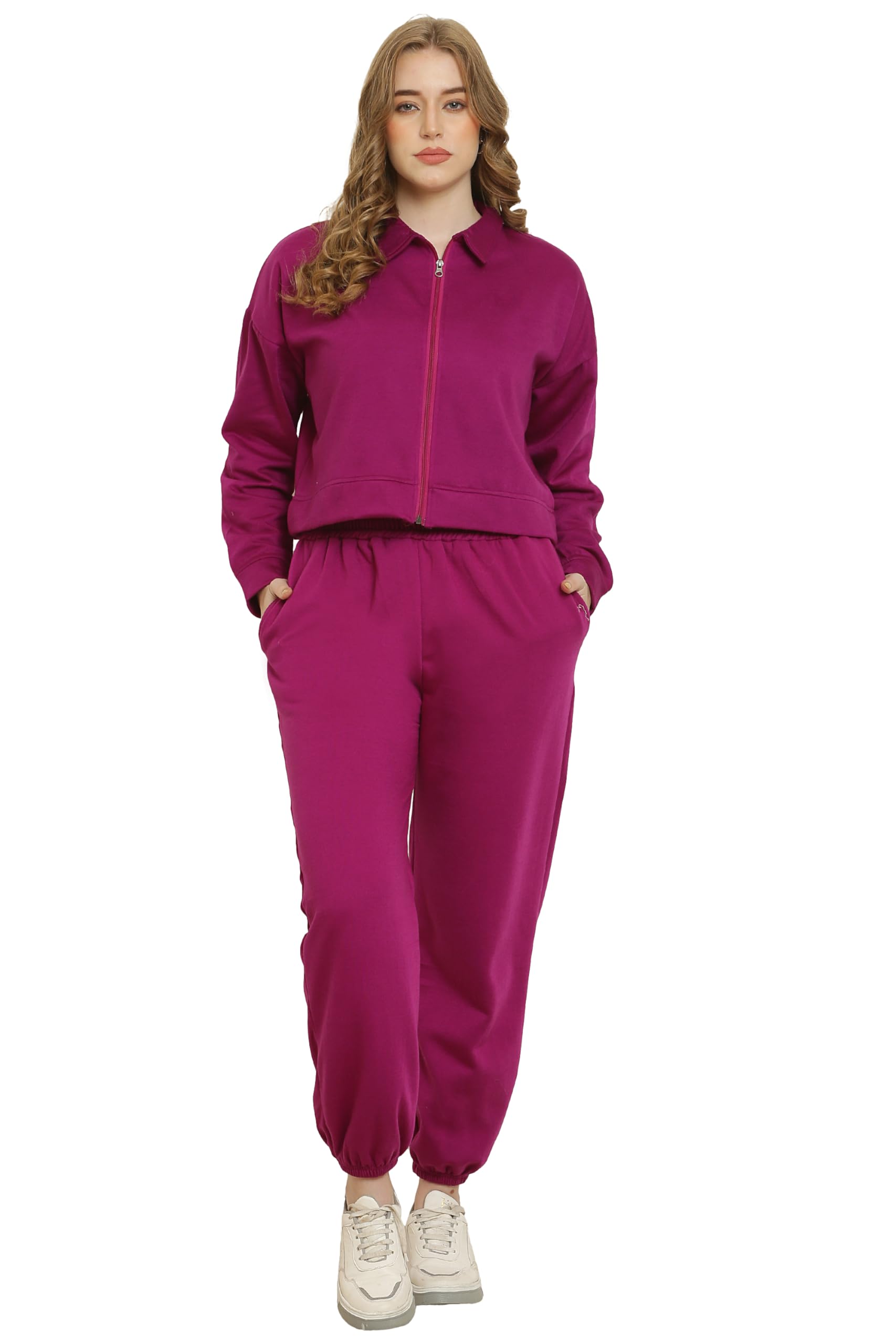 ELEUNI Stylish Trendy Crop Jacket and Pajama for Women | Best Winter Combo | 3XL to 10XL | Regular Size (11 COLOURS)-picture-29