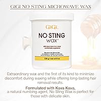 Vista 2 de GiGi Cera Sin Dolor con Kava Kava – Cera Depilatoria para Microondas, 8 Onzas