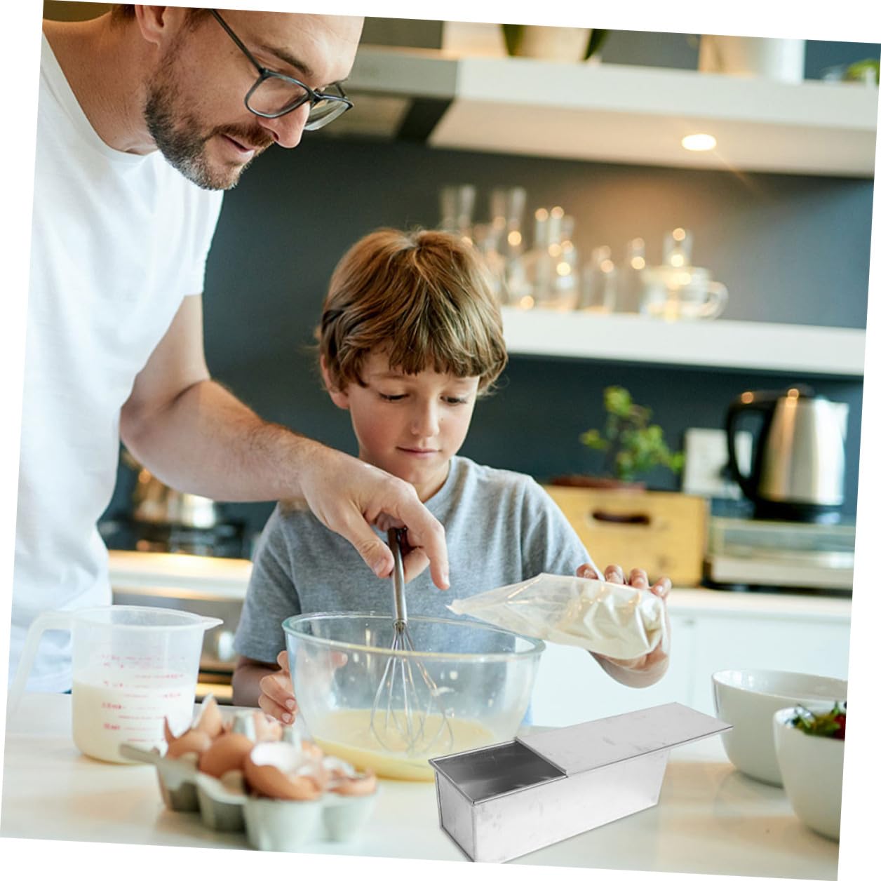 Aluminiumlegierung Brotbackform mit Deckel Antihaft Toastkasten für Hausgemachtes Brot Backform Kastenform Toastbrot Geeignet für Haushalt und Profi bäckerei