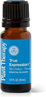 Plant Therapy Chakra 5 True Expression Essential Oil Blend (Throat Chakra) 10 mL (1/3 oz) 100% Pure, Undiluted, Therapeutic Grade