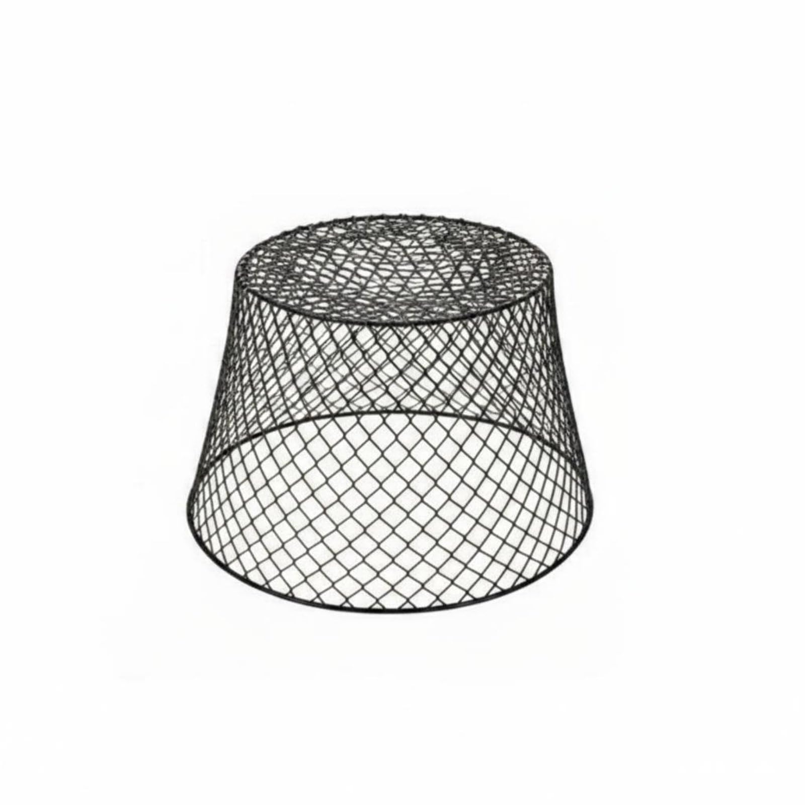 Seedling Protection Enclosure Lightweight Metal Mesh Plant Cover Rust Resistant Mesh Plant Protector for Outdoor, Nursery, Black Single Pack-image-47