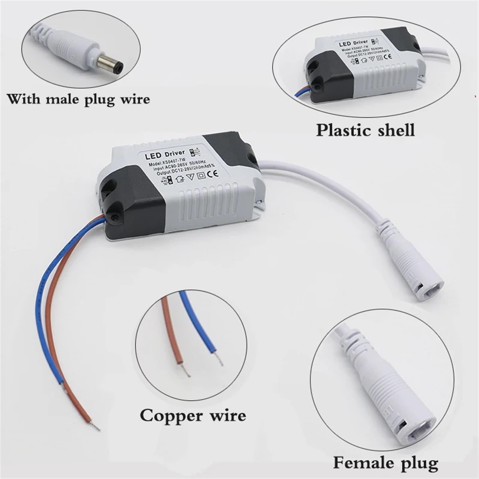 Amazon.com: KDNHVRQY LED Power Supply 1-3W/4-7W/8-12W/13-18W/18