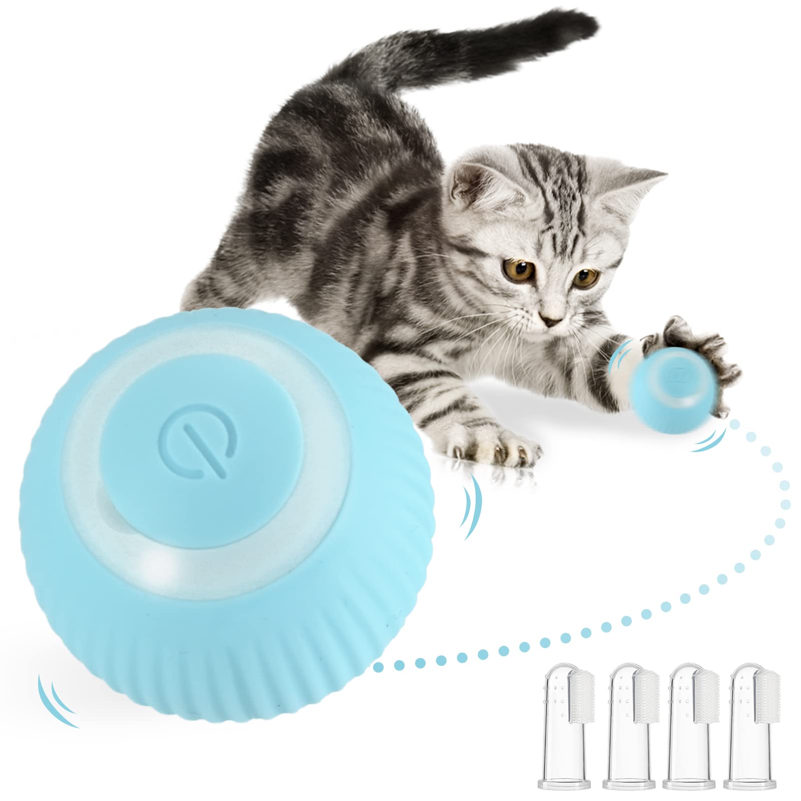 See full amazon price history chart for XunHe Blue Cat Ball Toys Interactive, Attract Cats Automatic Rotating Rolling Ball, 360° Rotating Cat Ball Toy with LED Light,Indoor Silent Rolling Cat Toys USB Charging(4 Pieces Cat Finger Brush) XunHe Blue Cat Ball Toys Interactive, Attract Cats Automatic Rotating Rolling Ball, 360° Rotating Cat Ball Toy with LED Light,Indoor Silent Rolling Cat Toys USB Charging(4 Pieces Cat Finger Brush) (B0C3LLW6B7) Amazon Price History, Amazon Price Tracker