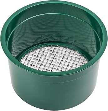 ASR Outdoor 6 Inch Mini Gold Prospecting Sifting Pan 4 Holes Per Square Inch