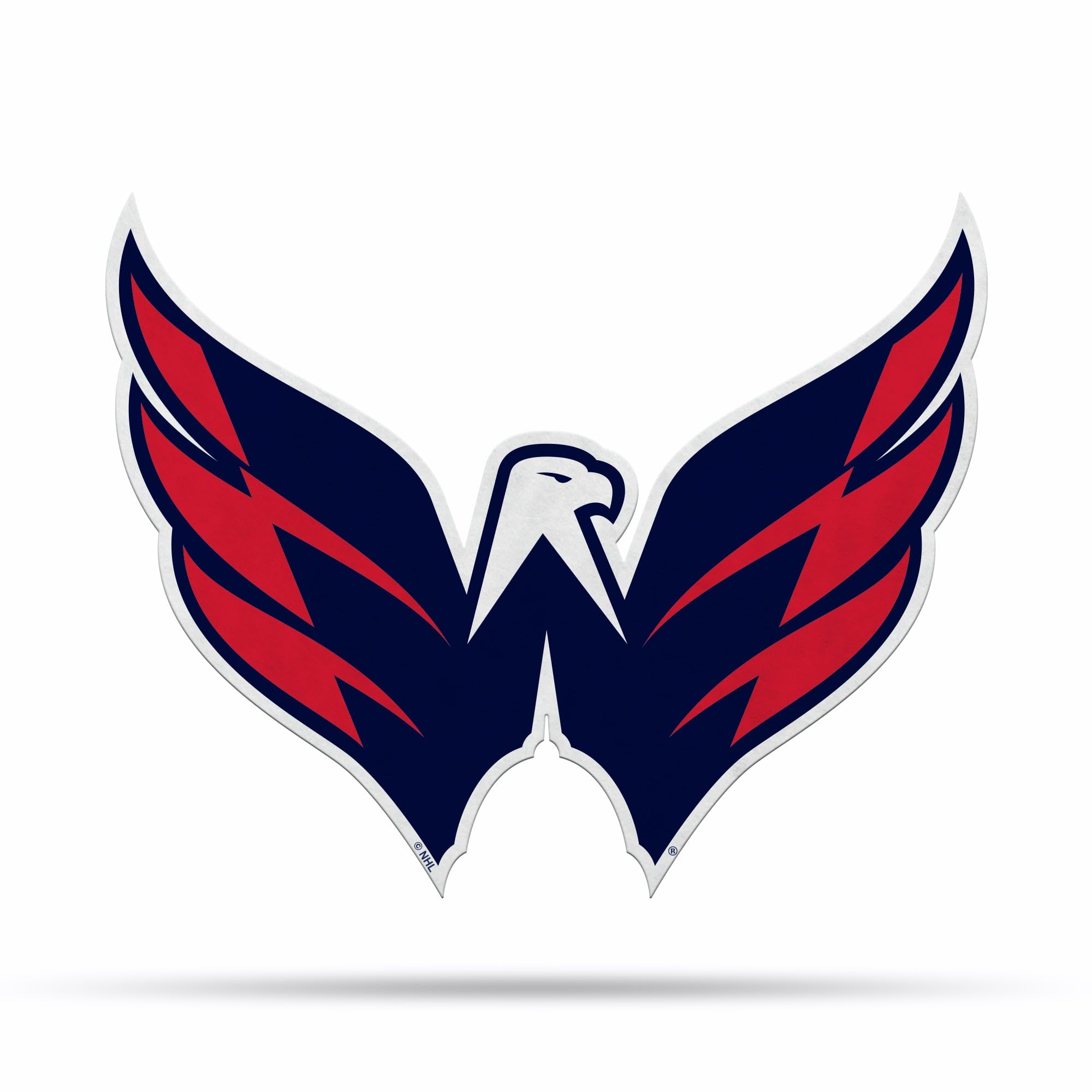 Rico Industries NHL Washington Capitals Primary Shape Cut Pennant - Home and Living Room Décor - Soft Felt EZ to Hang