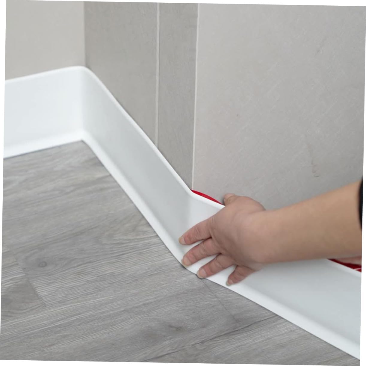 Self-Adhesive Flexible Molding Trim Easy Install Wall Borders Peel and Stick Trim for Tile Edge 10cm x 3m White