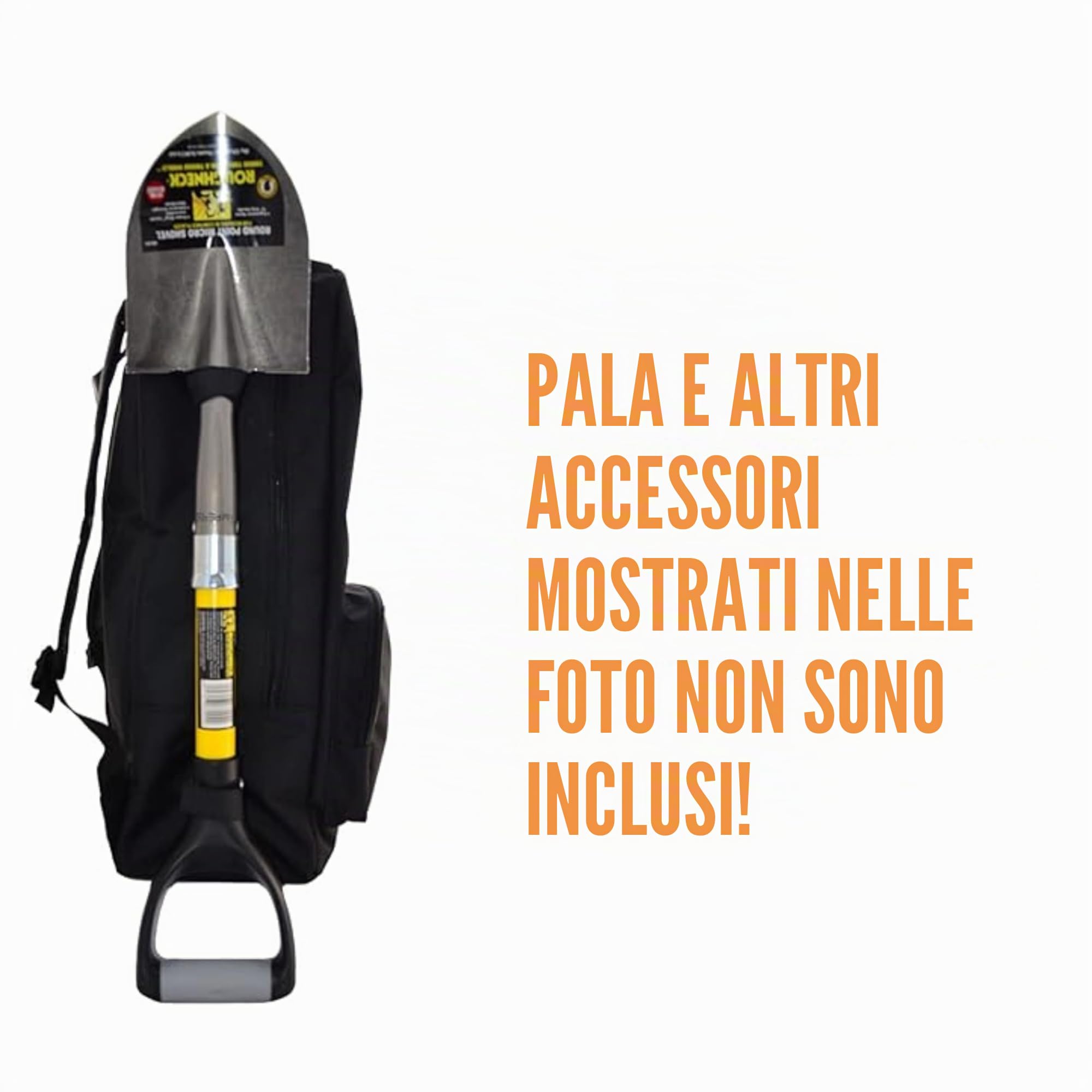 Zaino ProtectorTech HD per metal detector e accessori - con supporto per pala