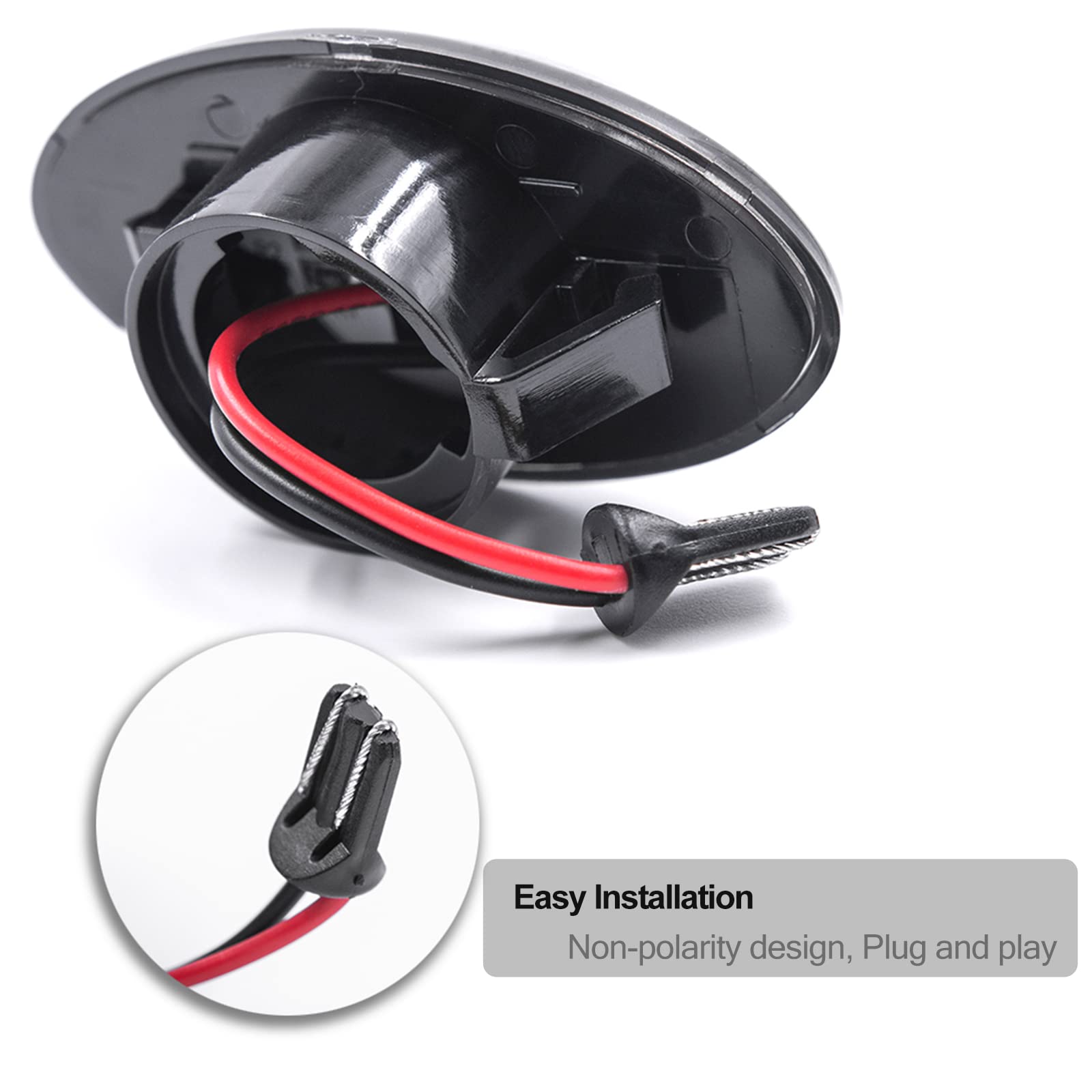 Indicatori Laterali LED CANbus Per Mini Cooper R50 R52 R53 (2001-2008), Fumé, Plug And Play, Omologati E4