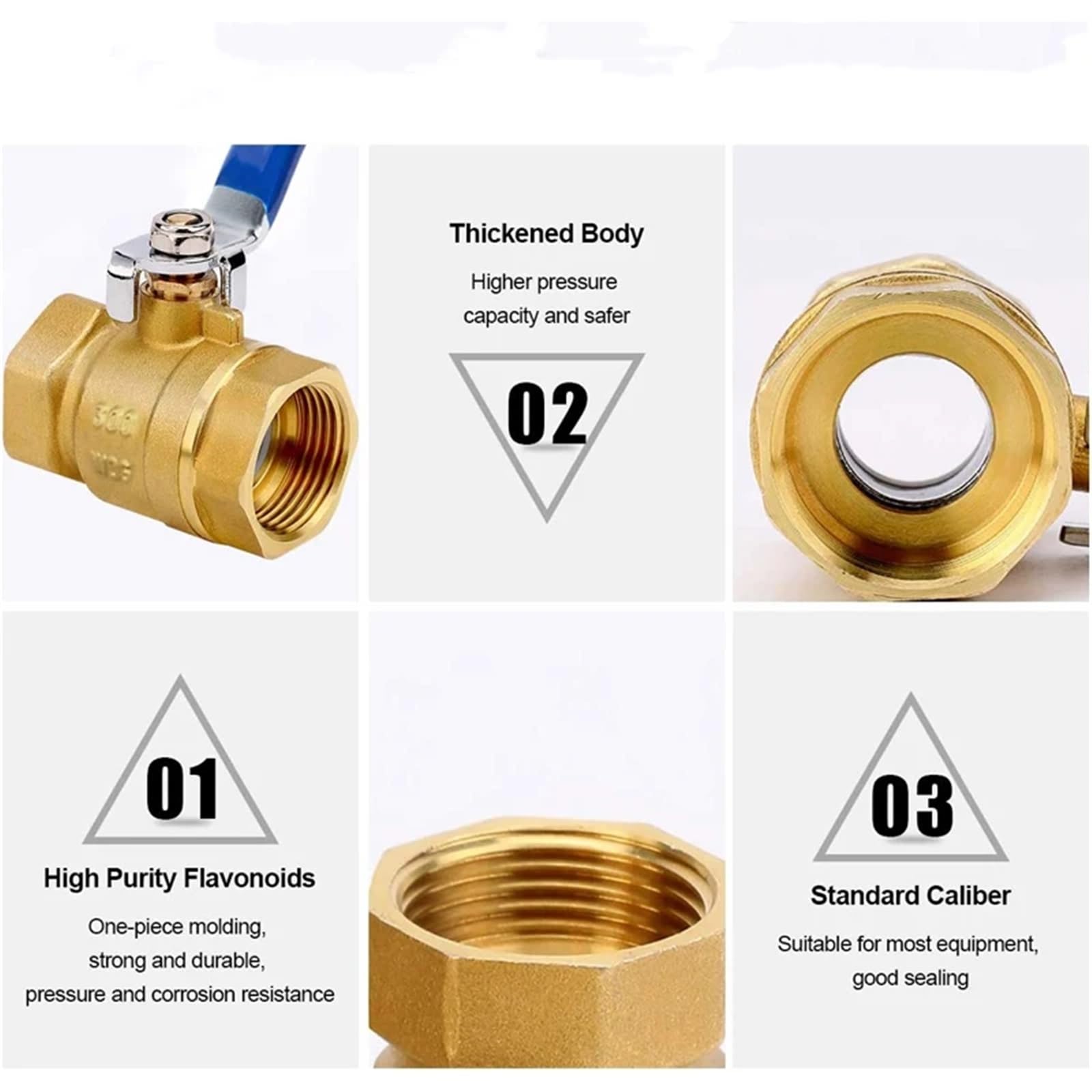 1/4 "1/2" 3/4 "1" 2 "BSPT Valvola a sfera in ottone Femmina a femmina Valvola filettata for acqua Gas Olio Interruttore manuale Adattatore DN8-DN50(DN10)