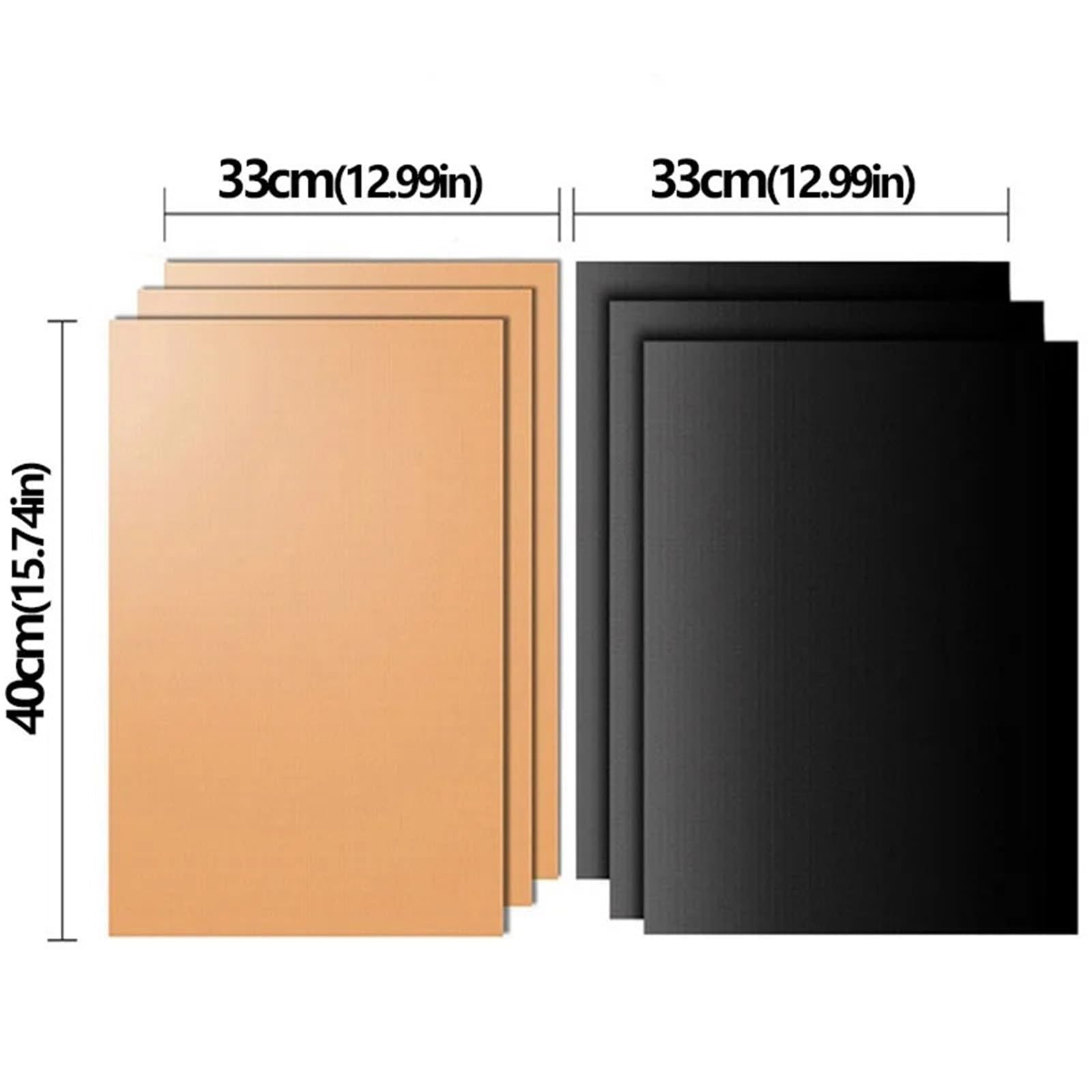 Ofenmatte 5 Stück Antihaft-Grilleinlagen Ofengrill Hitzebeständige Grillmatte Backen im Freien Wiederverwendbare Grillpartymatte 40 x 33 cm Platteneinlage(Coffee)
