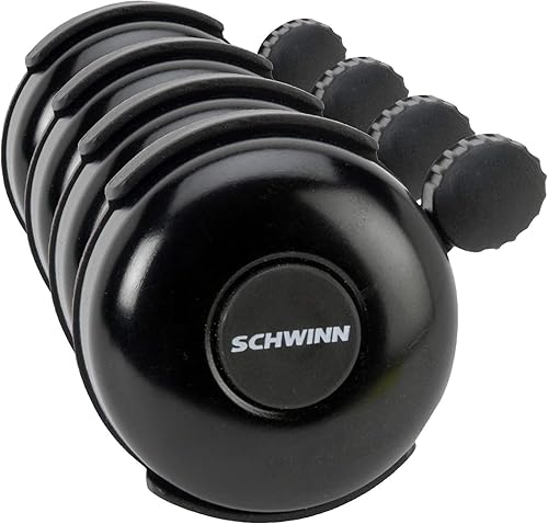 Vista 9 de Schwinn - Campana clásica negra para bicicleta, accesorios de bicicleta, bicicletas para niños y adultos, fácil instalación, sonido de timbre fuerte