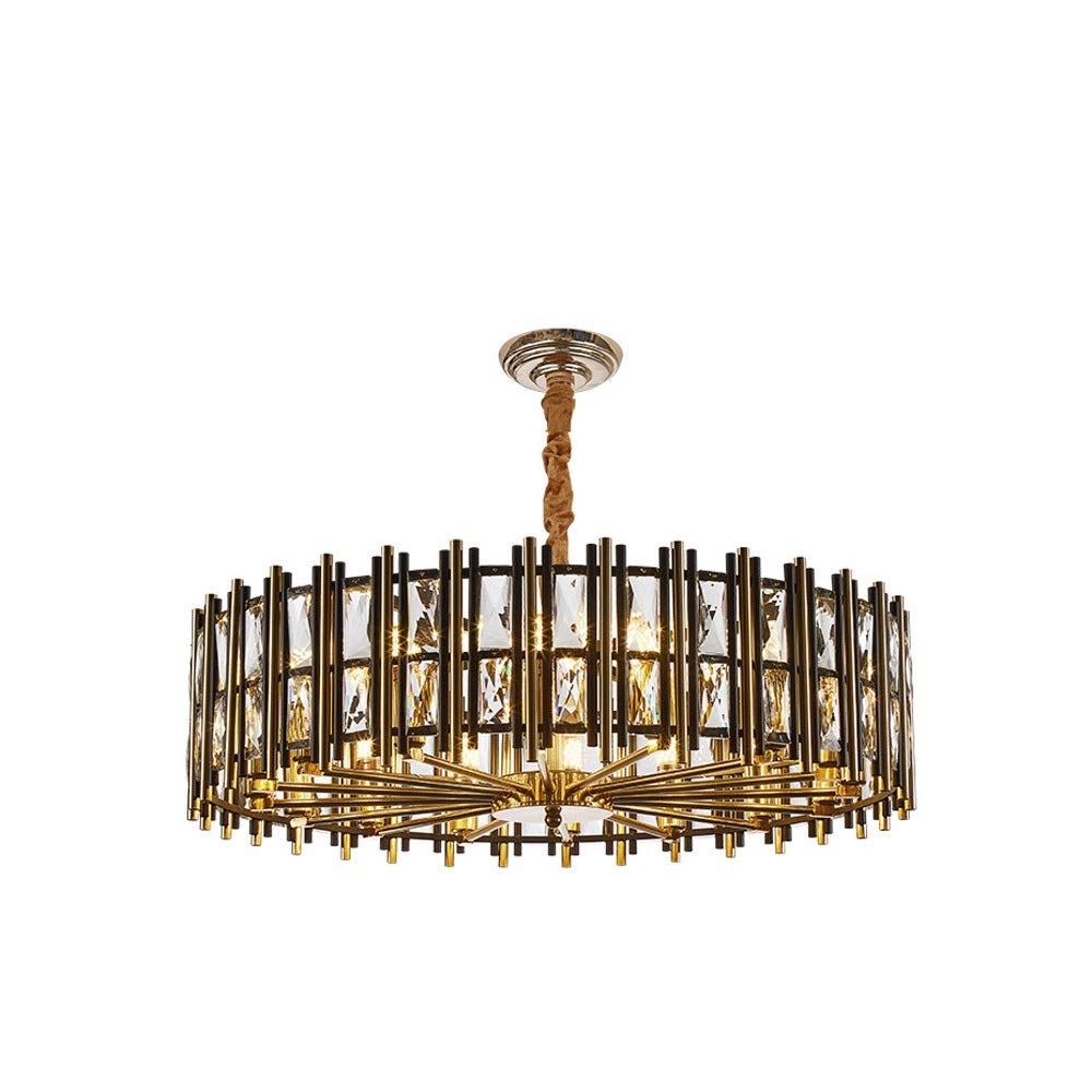 Indoor Chandelier Pendant Light Fixture Round Crystal Chandelier Lighting Flush Mount Ceiling Light Fixture Pendant Lamp Elegant Atmosphere