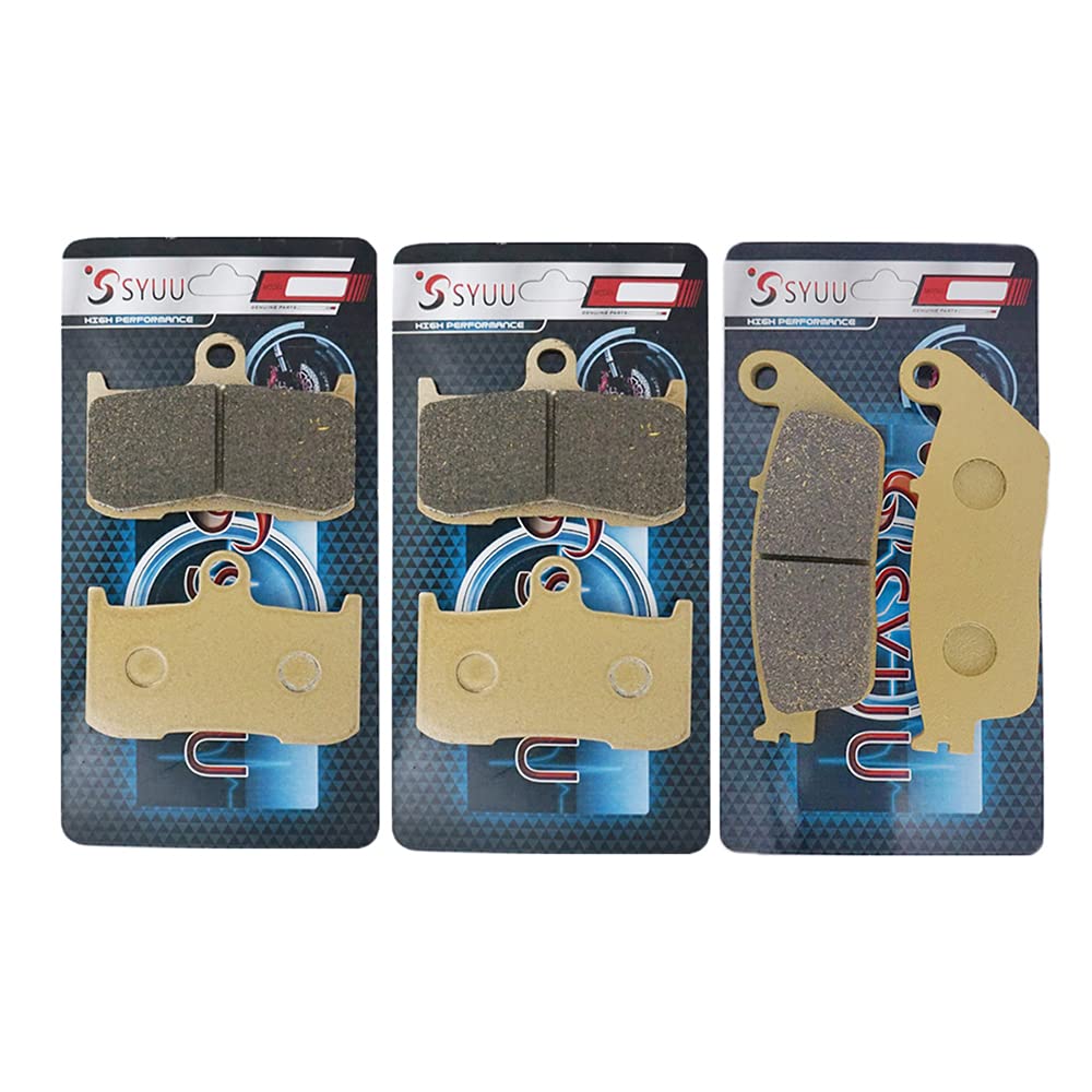 SYUU Motorcycle Front Rear Brake Pads Aftermarket Parts compatible with/for Indian Chieftan Chief Classic Vintage Dark Horse Roadmaster 2014 2015 2016 2017 FA347F FA347F FA196R