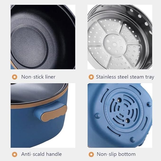 Olla Eléctrica Multifuncional 2.5L 110V/220V con Bandeja de Vapor miniatura 6