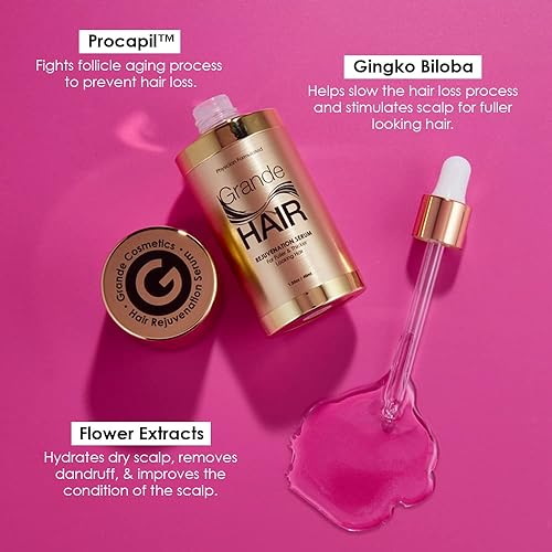 Miniatura 3 de Grande Cosmetics GrandeHAIR - Suero para mejorar el cabello para hombres y mujeres promueve el grosor en el cabello adelgazante seguro para cabello