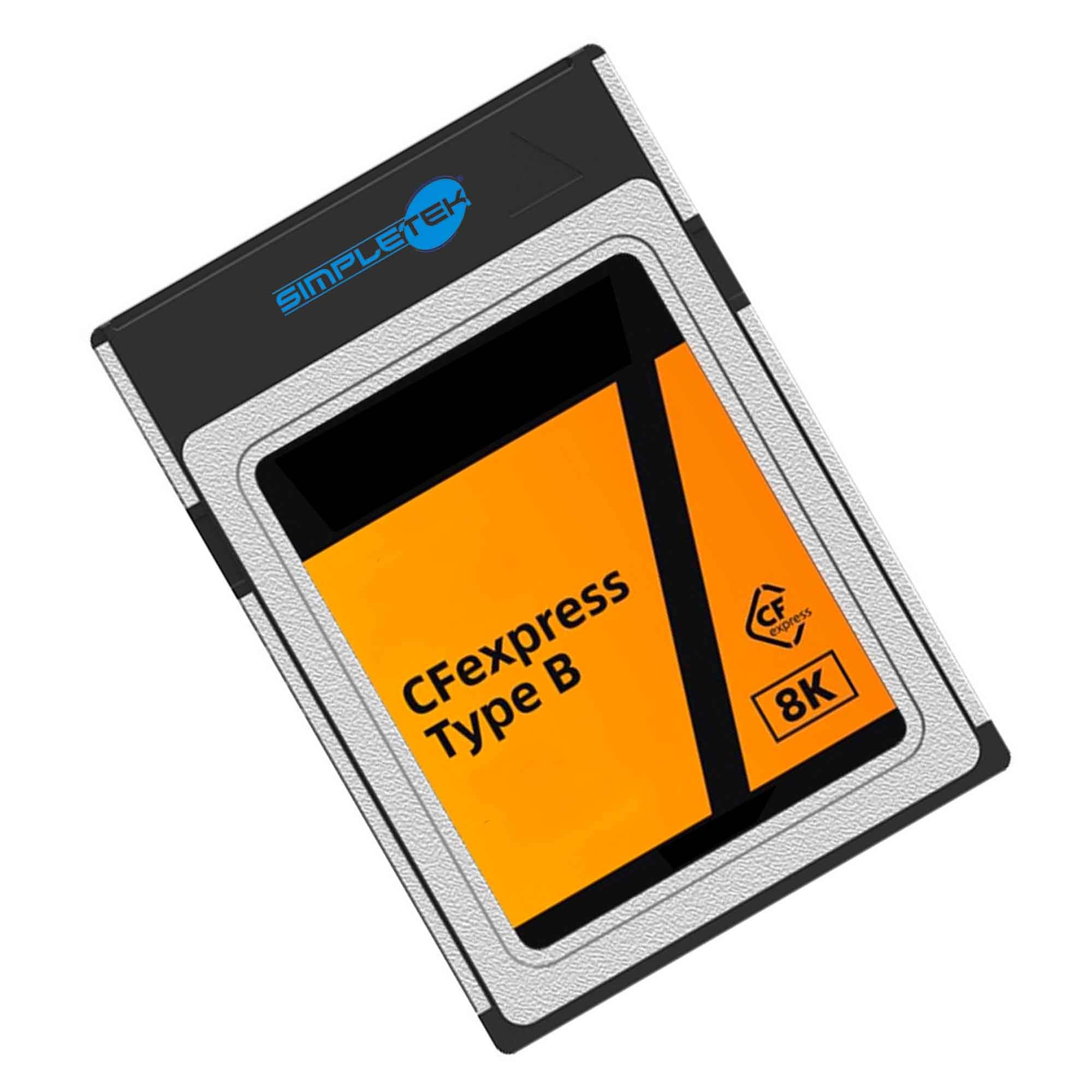 SIMPLETEK – Scheda di Memoria CFexpress Tipo B da 512GB 8K | NAND MLC 3D 50 pin | per Fotocamere e Videocamere