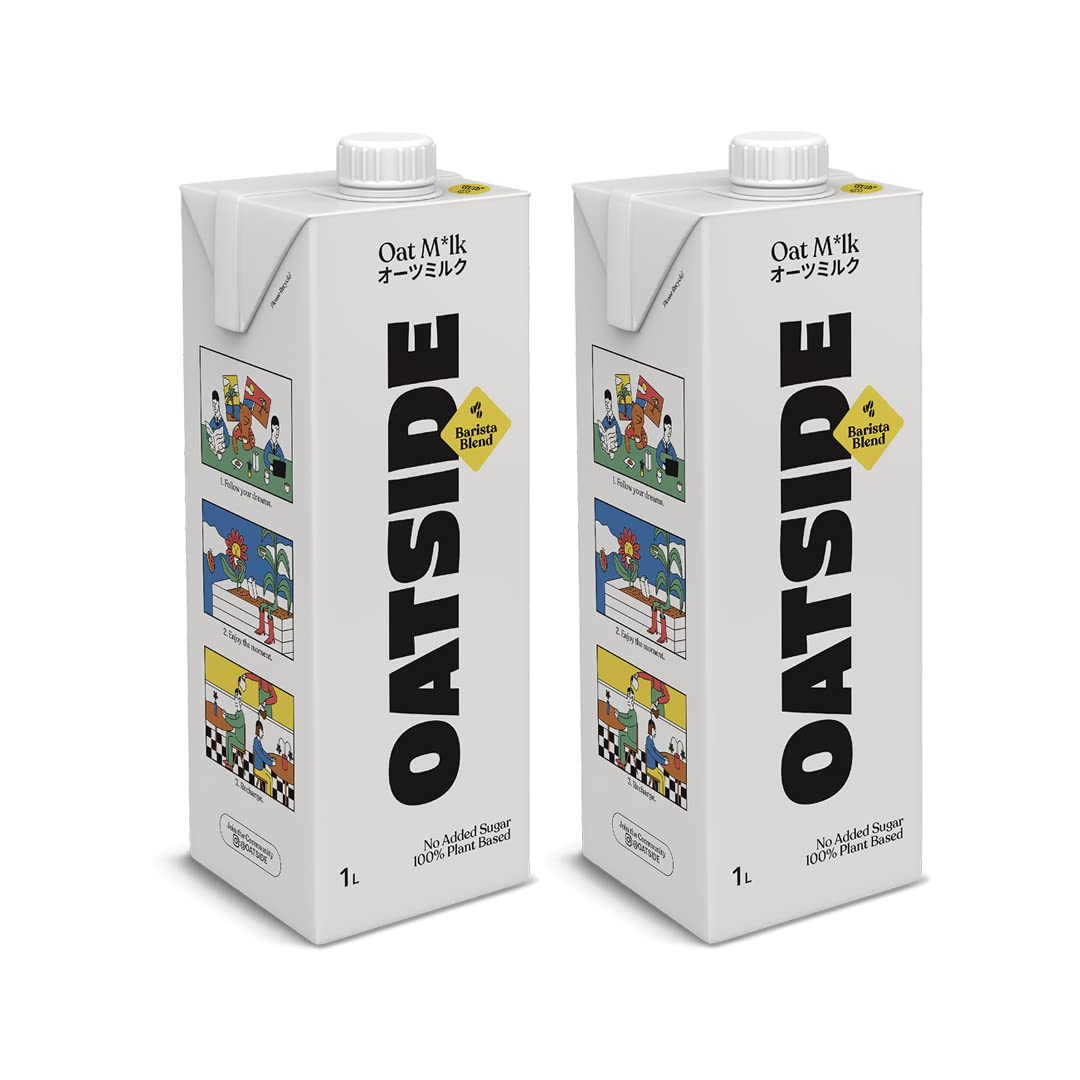 Oatside - Plain Oat Milk Barista Edition - 1L - Pack of 2