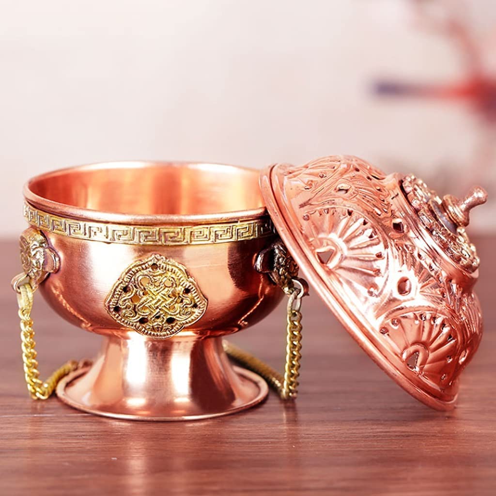 香炉　香立て　銅製 Amazon｜香炉 お香立て 香炉皿 銅ハンギング香炉禅家庭用屋内香炉赤銅