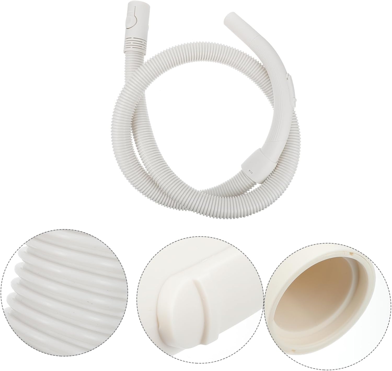 Flexible Vacuum Cleaner Extension Hose Dust Catcher Accessory for Efficient Cleaning Lightweight Design Ribbed Interior to Prevent Clogs Fits Standard Models