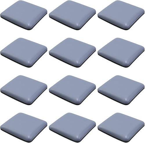 Miniatura 10 de Antrader Paquete de 12 alfombrillas deslizantes rectangulares para muebles, protector de suelo, posavasos mágicos antiabrasión, para mover muebles,