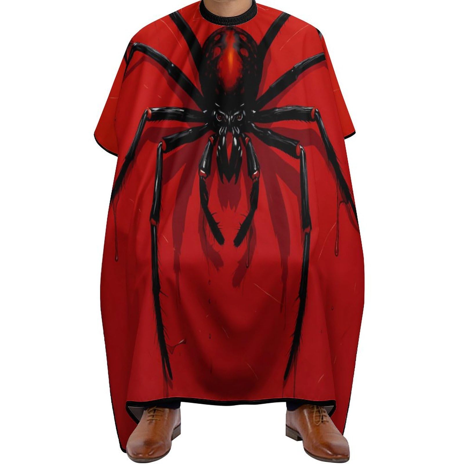 Spider Animal Professional Hair Cutting Cape Apron Salon Haircut Barber Hairdressing with Snap Closure