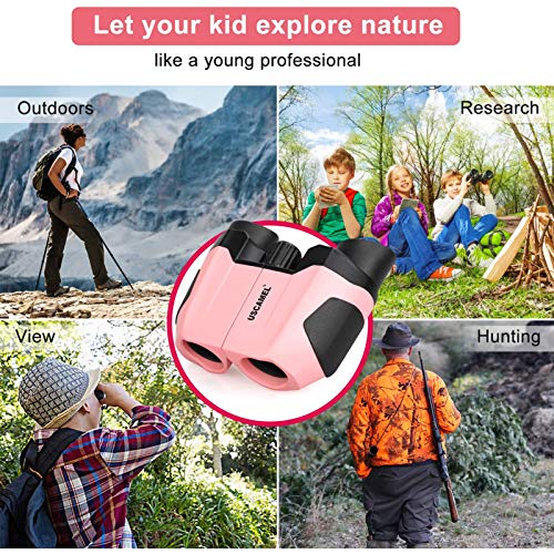 DECDEAL Binóculos para crianças ao ar livre, binóculos para iniciantes, mini portáteis, binóculos pa