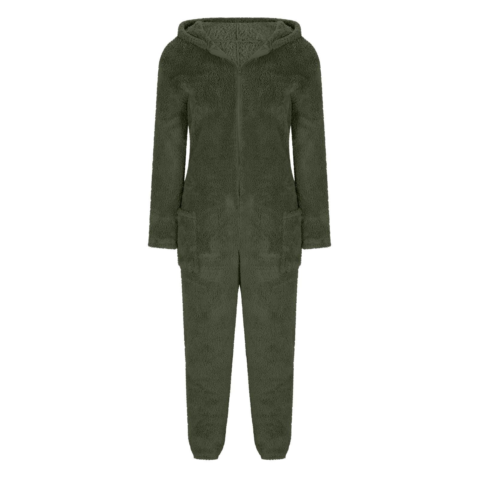 Enterizo de Invierno para Mujer, con Capucha y Forro Polar Suave.