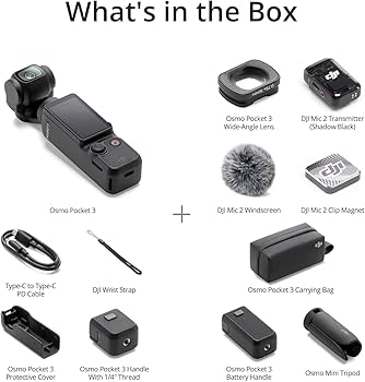 デジタルカメラ DJI Osmo Pocket 3 Creator Combo Buy Osmo Pocket 3 - 1″ CMOS Pocket Vlogging Camera