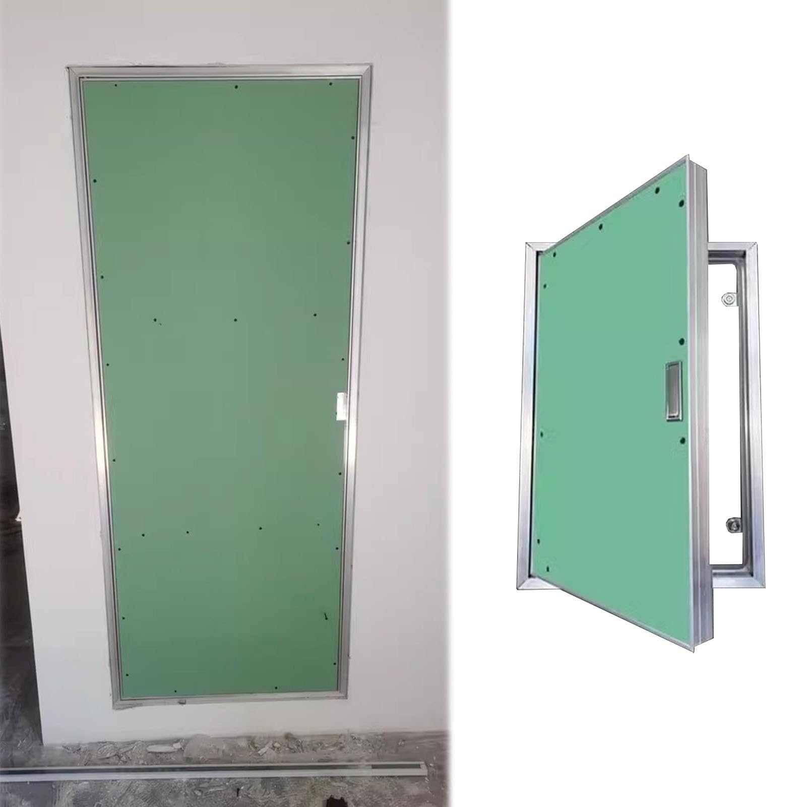 Pannello di accesso resistente senza cuciture, portello di ispezione verniciabile per uso interno/esterno, cassetta di accesso idraulica, 70 x 70 cm / 28x28in, copertura per porta in cartongesso